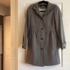 Wool Jcrew coat! Gray